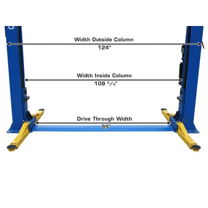 Atlas BP8000 8,000 lb Baseplate 2 Post Lift - ATEATTD-BP8000-FPD