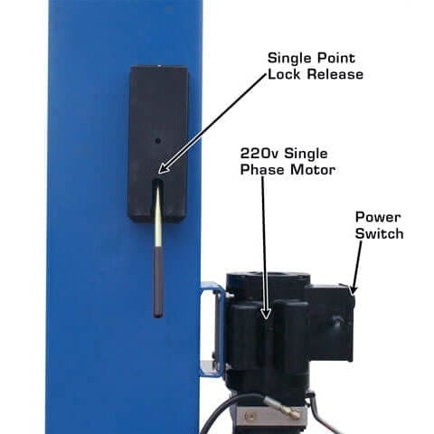 Atlas BP8000 8,000 lb Baseplate 2 Post Lift - ATEATTD-BP8000-FPD