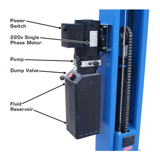 Atlas BP8000 8,000 lb Baseplate 2 Post Lift - ATEATTD-BP8000-FPD