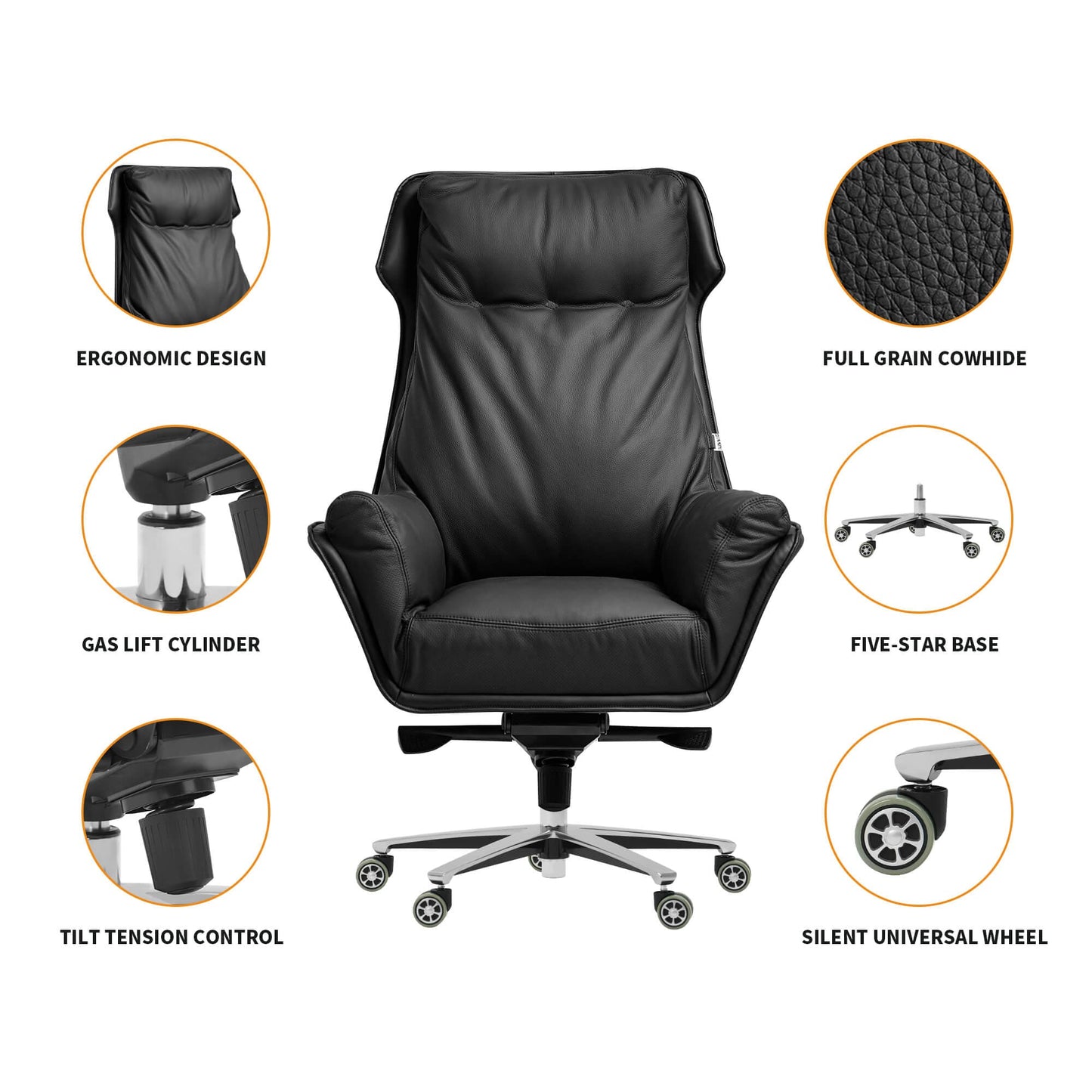 Kinnls Austin Upholstered Office Chair -  GF08A004SF00