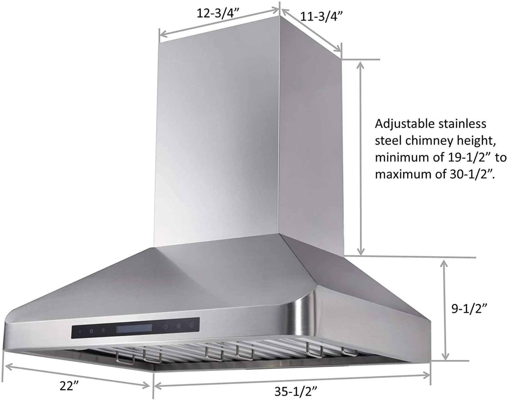 Combo Awoco 36” Freestanding 6 Burners Range with 36'' RH-WT-36 Wall Mount Range Hood - JK36A1-T-NG+RH-WT-36