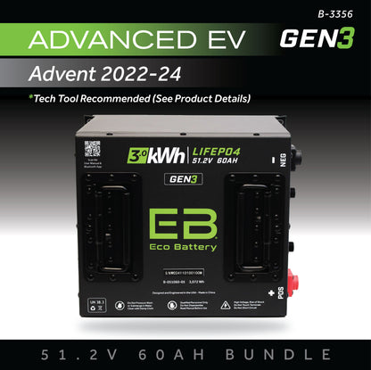 Eco Battery 51V 60AH Battery Bundle / Yamaha Drive 1 & 2 / 2011+ - B-3516