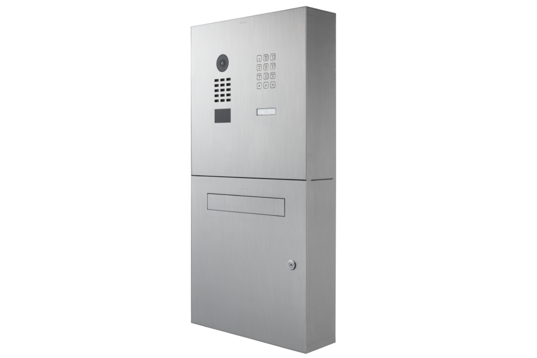 DoorBird Surface-Mounted Letterbox with D2101KH IP Video Door Station, 1 Keypad, 1 Call Button - 423900257