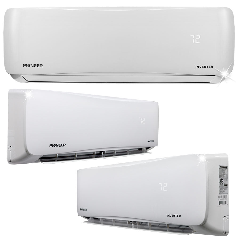 Triple 27,000 BTU 2.25-Ton 23.5 SEER2 Multi (3) Zone Wall Mount Air Conditioner Heat Pump 230-Volt