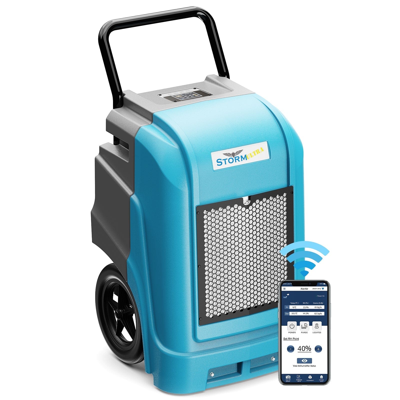 AlorAir® Storm Ultra | 190 Pints Smart Wi-Fi Large Capacity Industrial Dehumidifier - Storm Ultra-B-AMZ-A