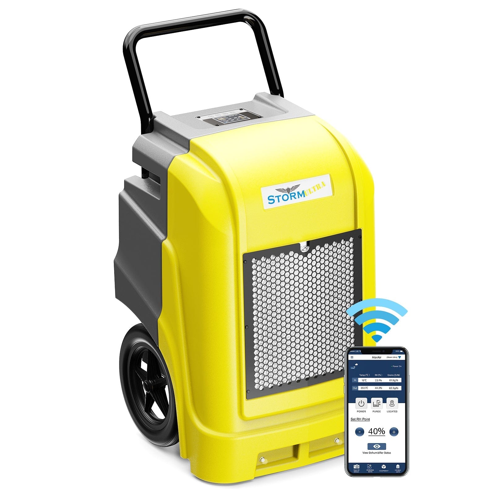 AlorAir® Storm Ultra | 190 Pints Smart Wi-Fi Large Capacity Industrial Dehumidifier - Storm Ultra-B-AMZ-A