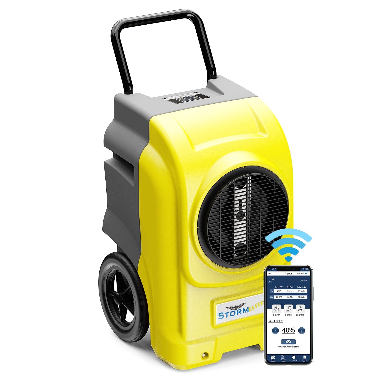 AlorAir® Storm Elite | 270 Pints Commercial Dehumidifiers with Pump and Drain Hose for Large Room or Basements Dehumidifiers - Storm Elite-Y-AMZ-A-1