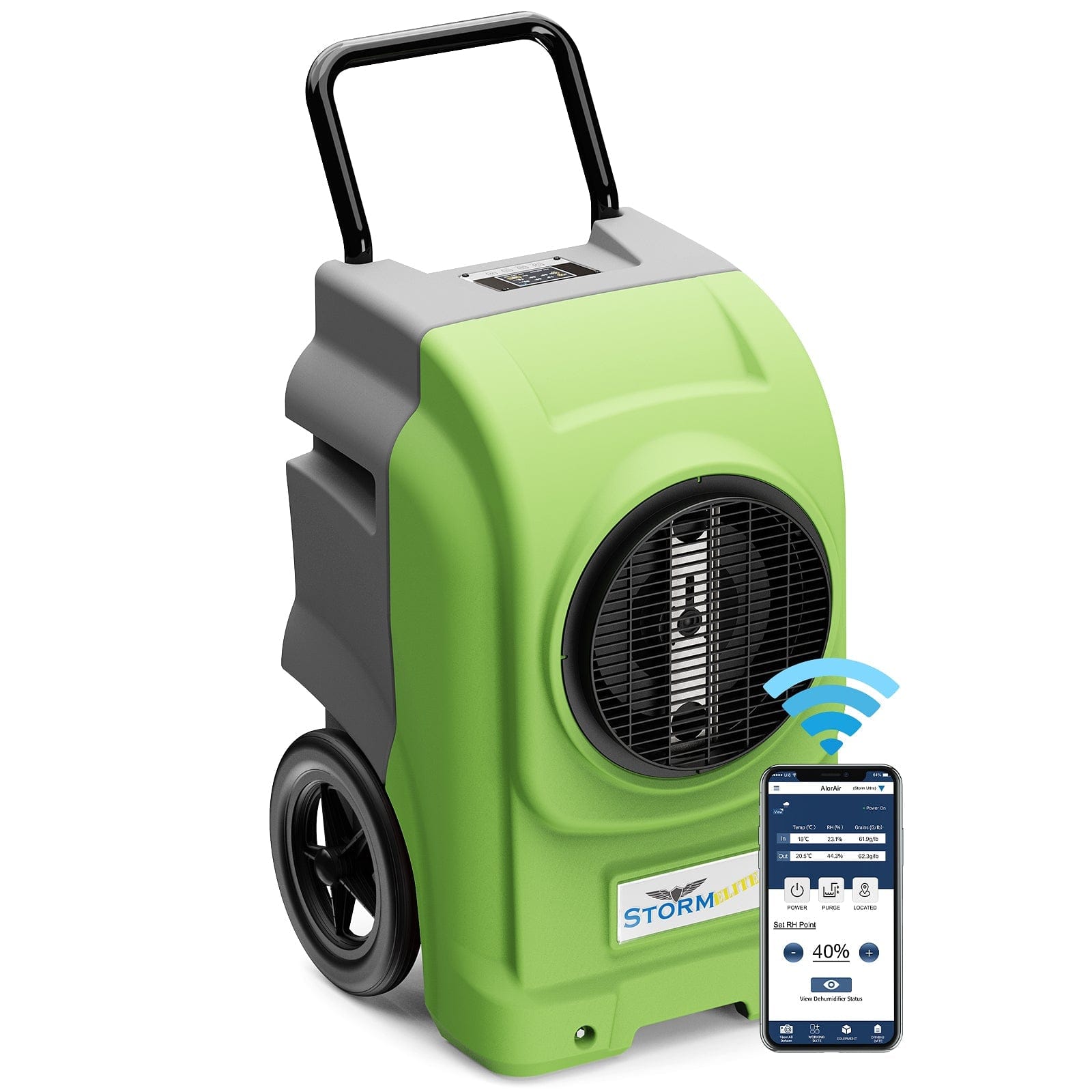 AlorAir® Storm Elite | 270 Pints Commercial Dehumidifiers with Pump and Drain Hose for Large Room or Basements Dehumidifiers - Storm Elite-Y-AMZ-A-1