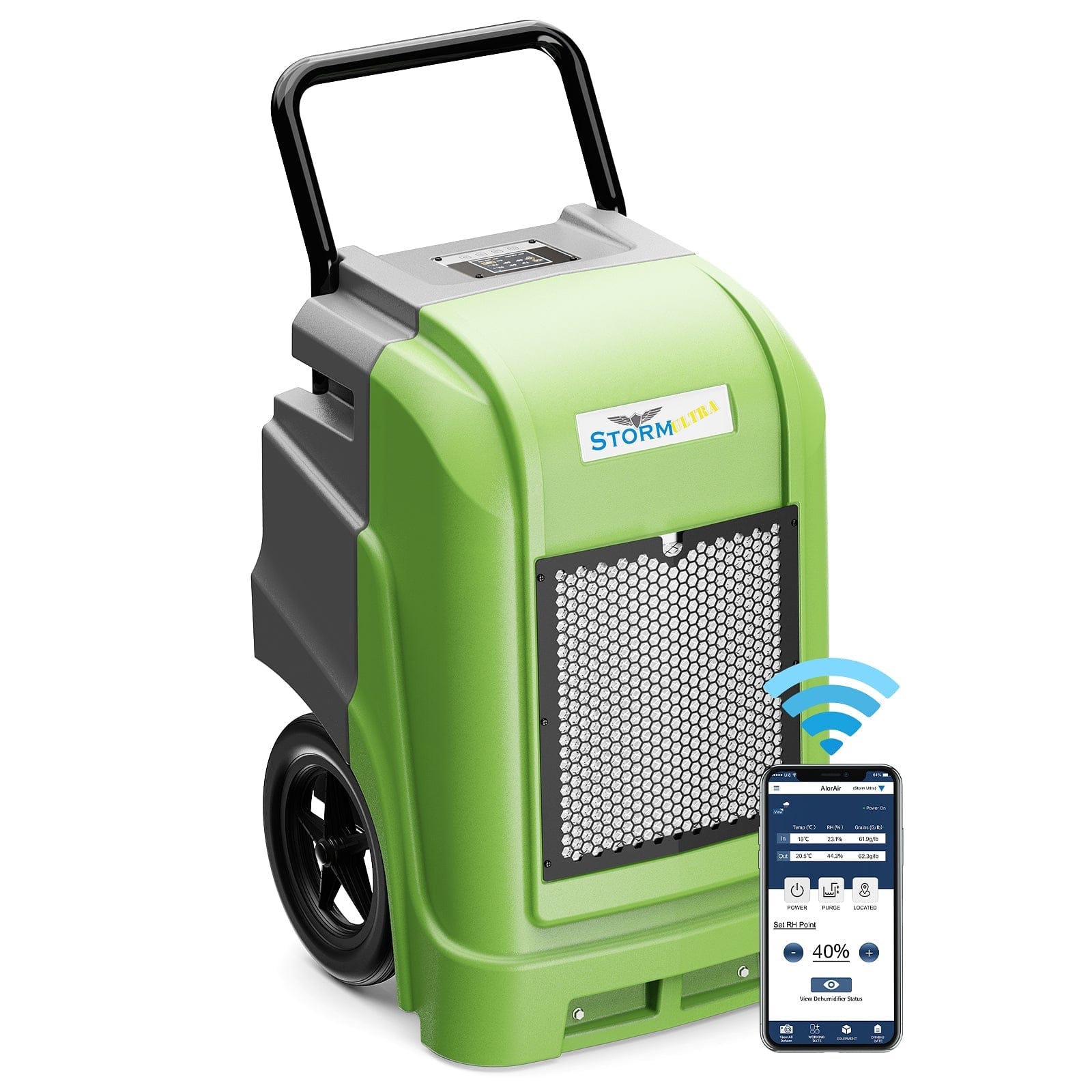 AlorAir® Storm Ultra | 190 Pints Smart Wi-Fi Large Capacity Industrial Dehumidifier - Storm Ultra-B-AMZ-A