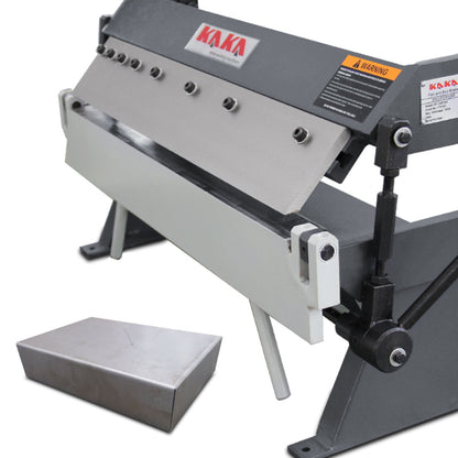 KAKA INDUSTRIAL Sheet Metal Brake, 24-Inch Metal Brake Bender, 20-Gauge Mild Steel Capacity,  Box and Pan Brake for Precision Bending, 0-135 Degree Adjustable Solid Construction Pan and Box Brake, Finger size is 1", 2", 3", 8" & 10"  W-2420A - 173102