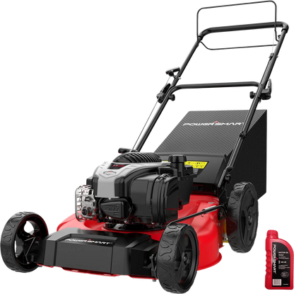 Powersmart 3-In-1 Lawn Mower 21" Self-Propelled 140cc Gas Engine Red New - B8721S2