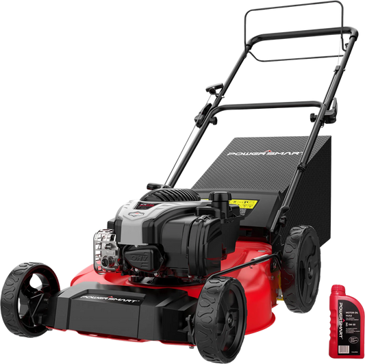 Powersmart 3-In-1 Lawn Mower 21" Self-Propelled 140cc Gas Engine Red New - B8721S2