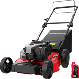 Powersmart 3-In-1 Lawn Mower 21" Self-Propelled 140cc Gas Engine Red New - B8721S2