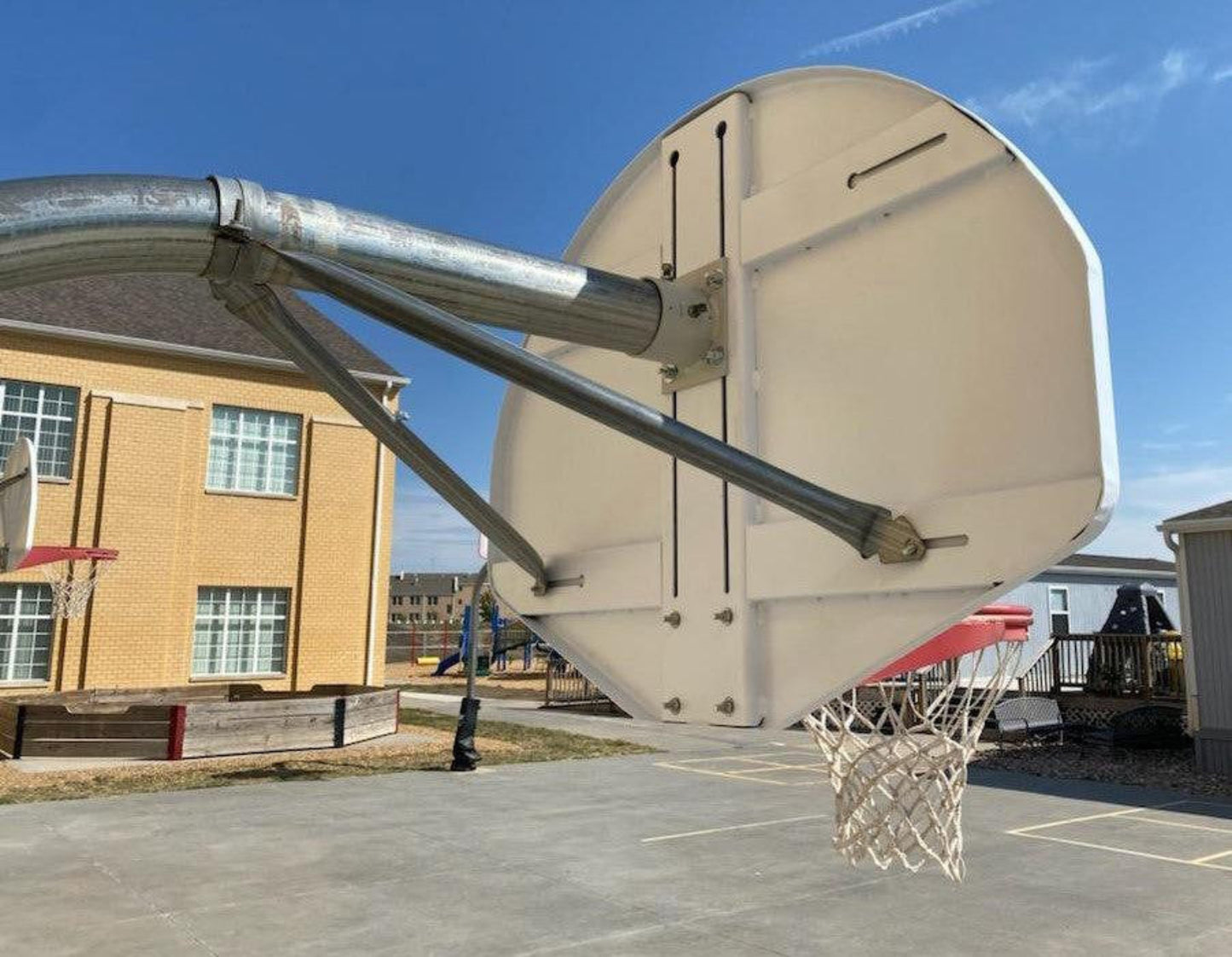 Bison Zip Crank Wall Mounted Basketball Goal Height Adjuster - 20" x 35" Mounting - BA980F