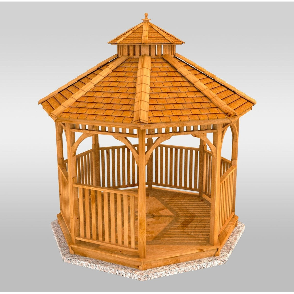 Outdoor Living Today 12′ BaySide Panelized Octagon Gazebo - KIT bay12