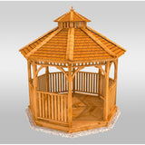 Outdoor Living Today 12′ BaySide Panelized Octagon Gazebo - KIT bay12