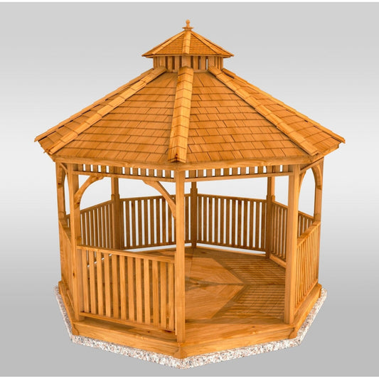 Outdoor Living Today 10′ Bayside Panelized Octagon Gazebo - KIT gaz10-scrn