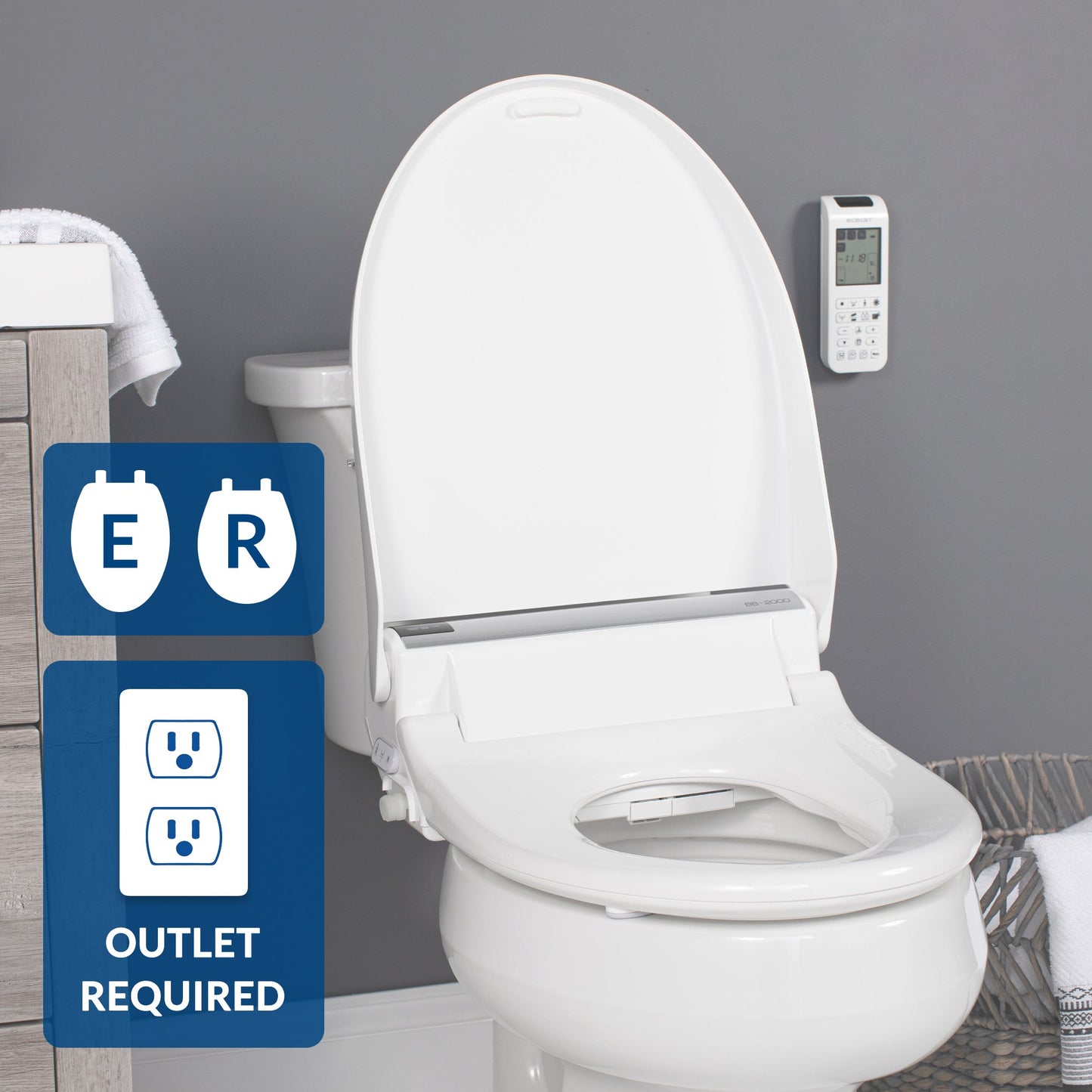 Bio Bidet BB-2000 Bidet Toilet Seat - 7ZBB2000E 000