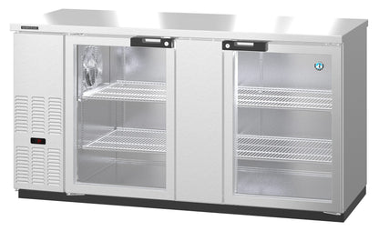 Hoshizaki BB69-G-S | 70" Wide 2 Glass Door Stainless Steel Back Bar - BB69-G-S