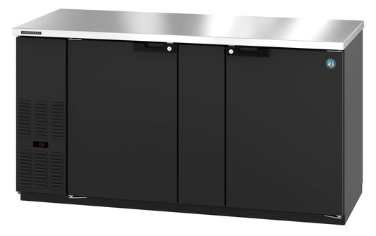 Hoshizaki BB69 | 70" Wide 2 Door Black Vinyl Back Bar