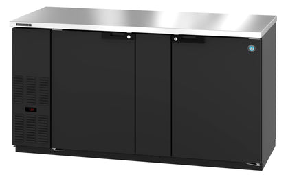 Hoshizaki 70" Wide 2 Door Black Vinyl Back Bar - BB69