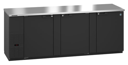 Hoshizaki 96" Wide 3 Door Black Vinyl Back Bar - BB95
