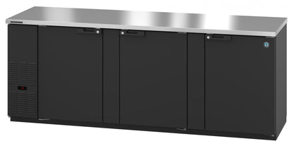 Hoshizaki 96" Wide 3 Door Black Vinyl Back Bar - BB95