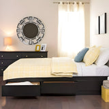 Prepac Mate’s Platform Storage Bed with 6 Drawers - Multiple Options Available - BBD-5600-3K