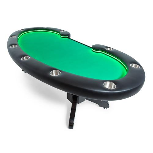 BBO Poker Tables Lumen HD LED 11 Person Poker Table With Dining Top 2BBO-LUM-1