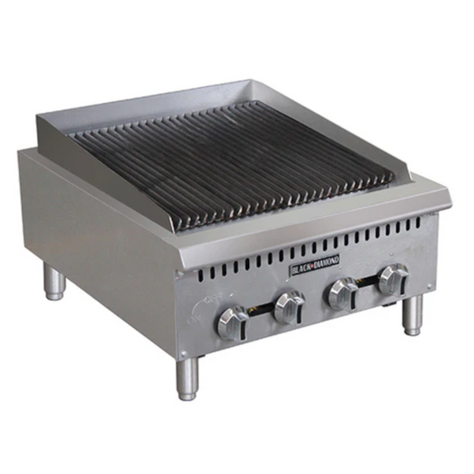 Adcraft BDCTC-24 Black Diamond Heavy Duty Gas Charbroiler 24"W - ACBDCTC24