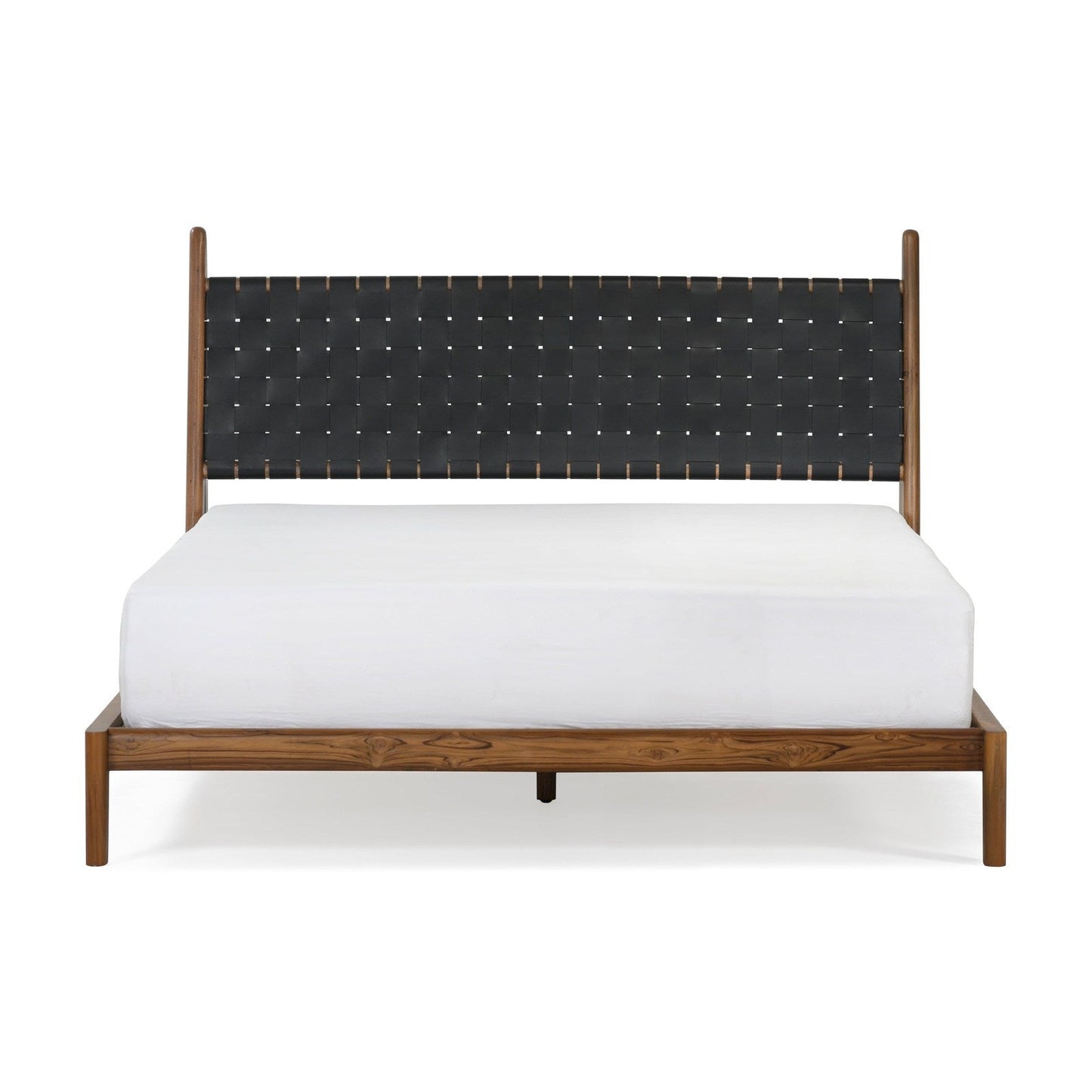 Union Home Cove King Bed - Black Leather - BDM00061