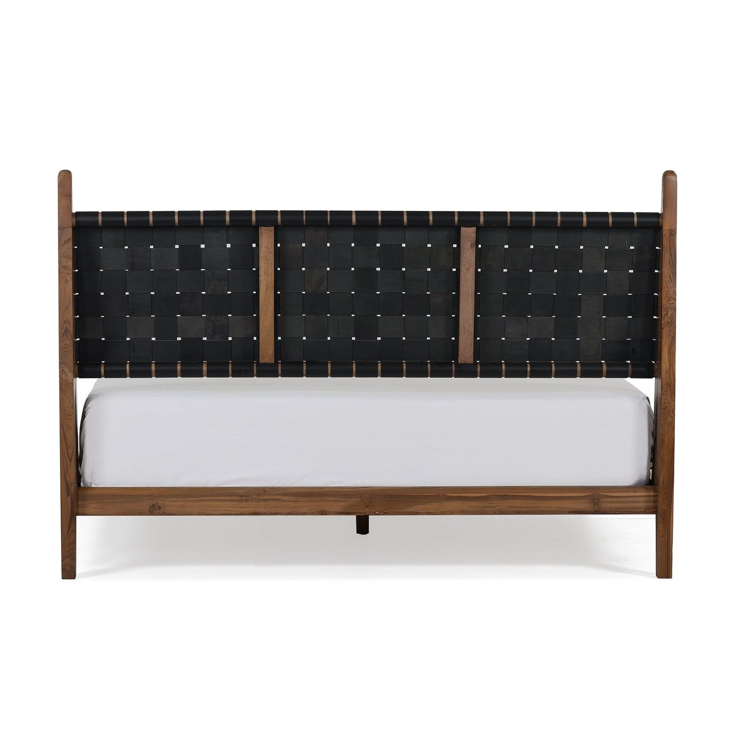Union Home Cove King Bed - Black Leather - BDM00061