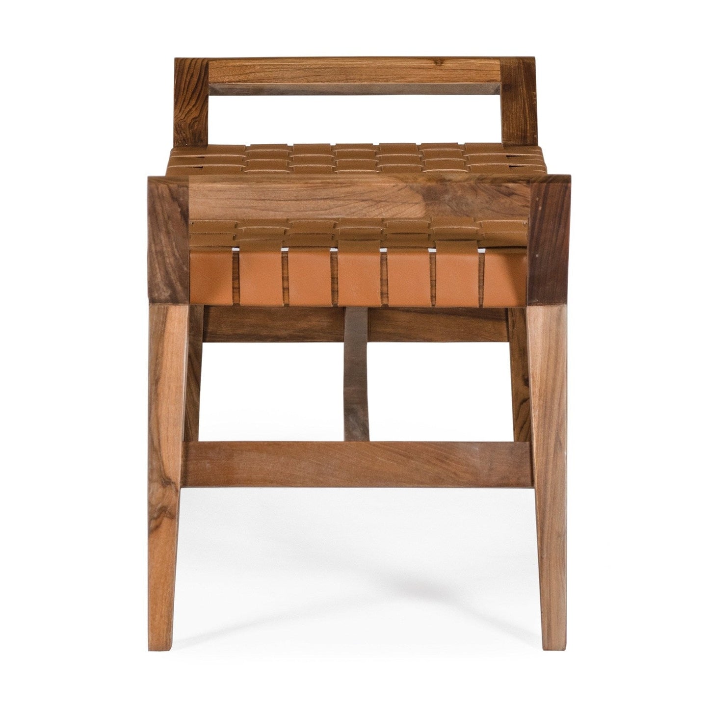 Union Home Cove Bench - Brown Leather -  BDM00071