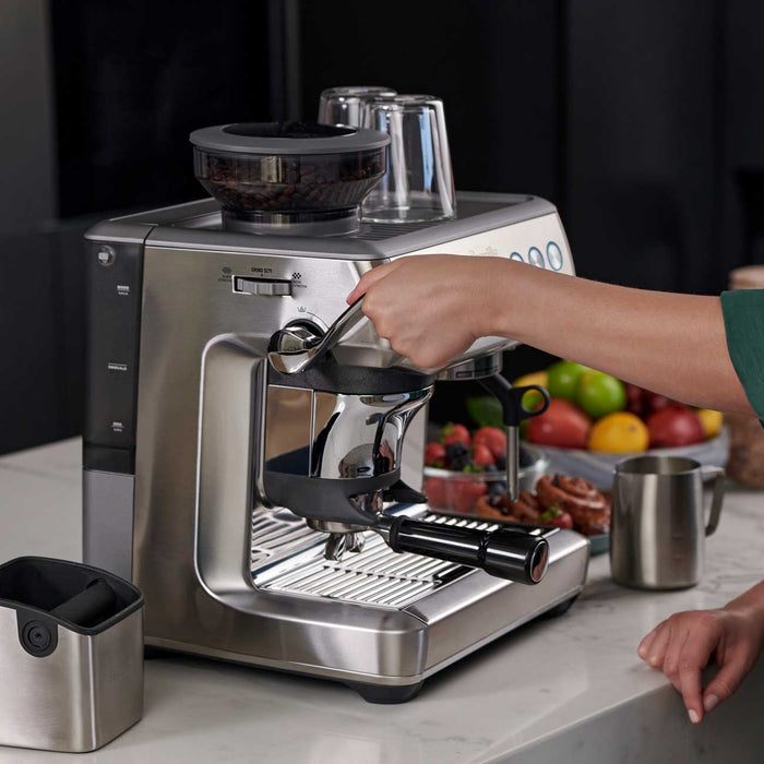 Breville Barista Express Impress Espresso Machine, Brushed Stainless Steel - BES876BSS