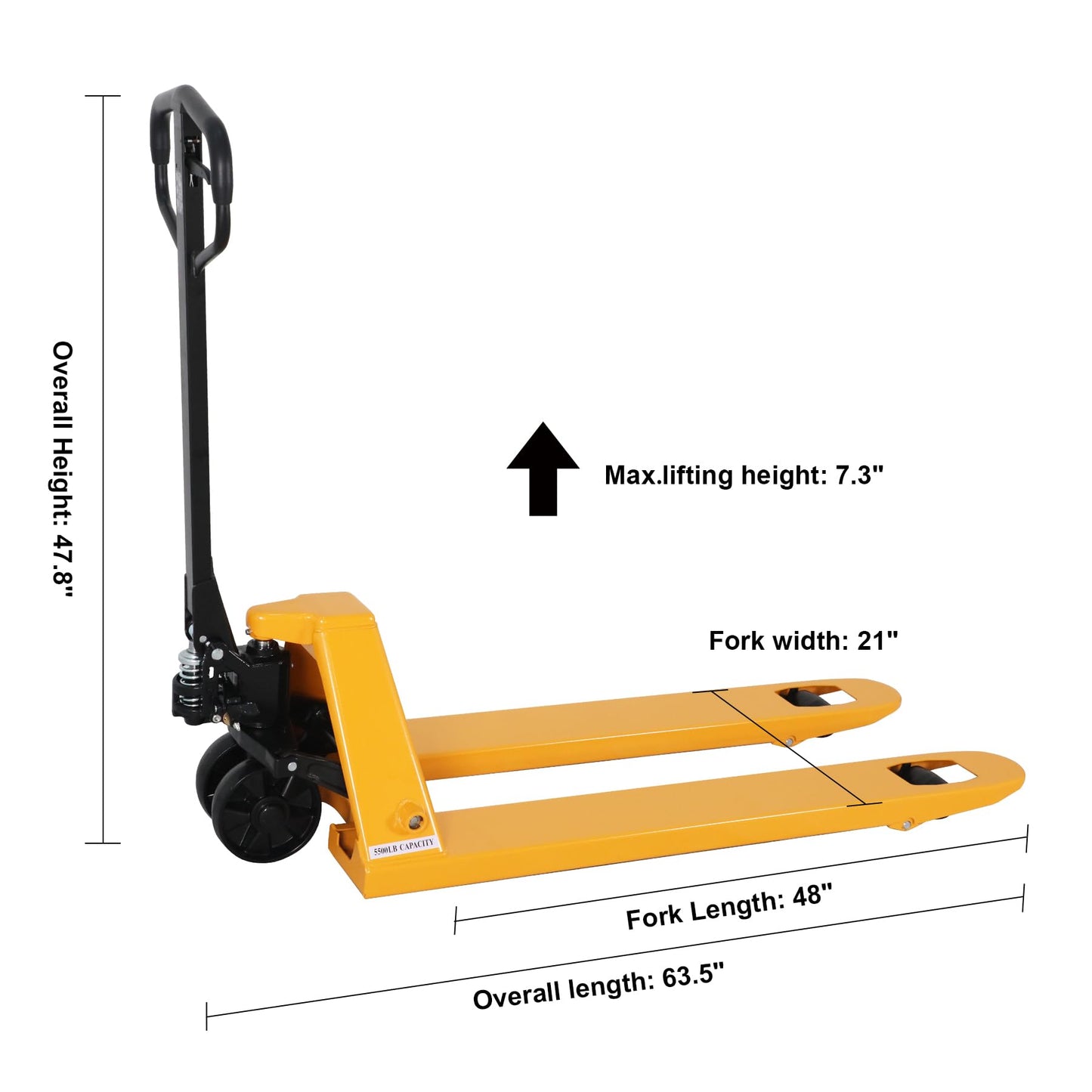Apollolift Hydraulic Pallet Jack - A-1006(Nylon)