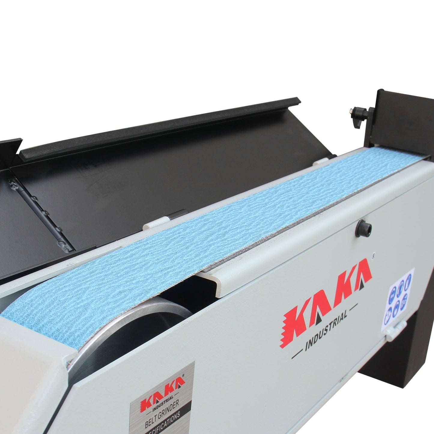 Kaka Industrial BG-3 Belt Grinder, 3 x 79 in Belt Sander, Wheel Metal Belt Grinder/Sander, Sander with Cast Iron Base, High Speed Belt Grinder 220V-60HZ-1PH - 189001