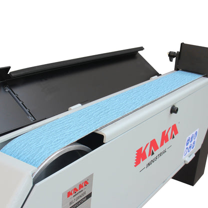 Kaka Industrial BG-3 Belt Grinder, 3 x 79 in Belt Sander, Wheel Metal Belt Grinder/Sander, Sander with Cast Iron Base, High Speed Belt Grinder 220V-60HZ-1PH - 189001