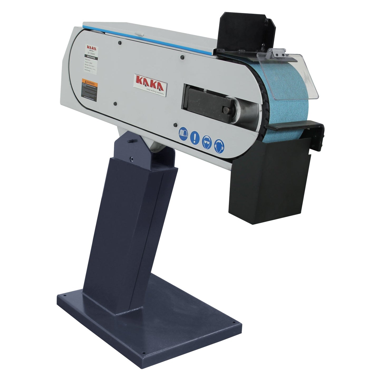 Kaka Industrial BG-6 Belt Grinder, 6 x 79 in Belt Sande, Wheel Metal Belt Grinder/Sander, Sander with Cast Iron Base, High Speed Belt Grinder 220V-60HZ-3PH - 189002V220