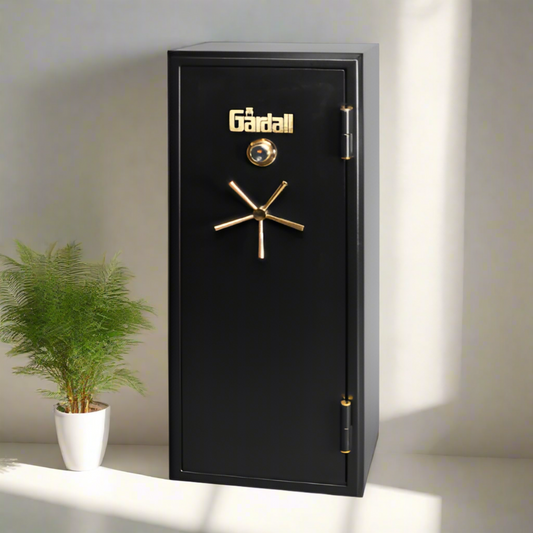 Gardall Black Firelined BF Gun Safe w/ Gold Trim - BGF6024-B-C