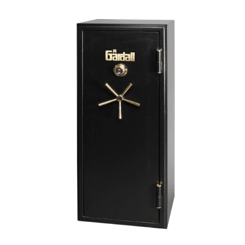 Gardall Black Firelined BF Gun Safe w/ Gold Trim - BGF6024-B-C