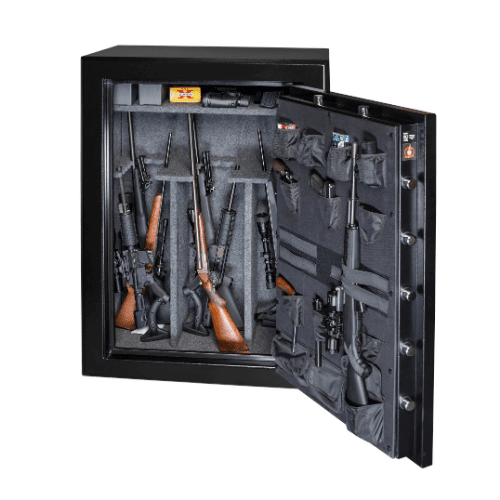 Gardall Black Firelined BF Gun Safe w/ Gold Trim - BGF6040-B-C