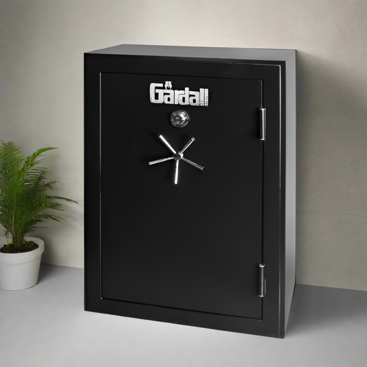 Gardall Black Firelined BF Gun Safe w/ Silver Trim - BGF6040-BS-C