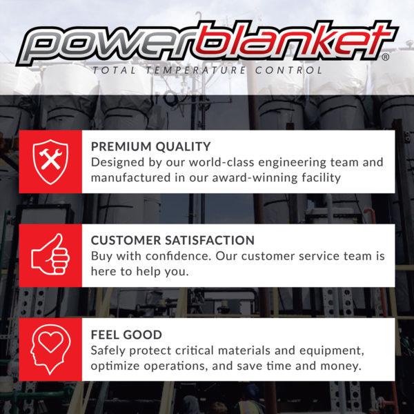 Powerblanket 15 Gallon Drum Heating Blanket 145°F Max Adjustable Controller New - BH15PRO