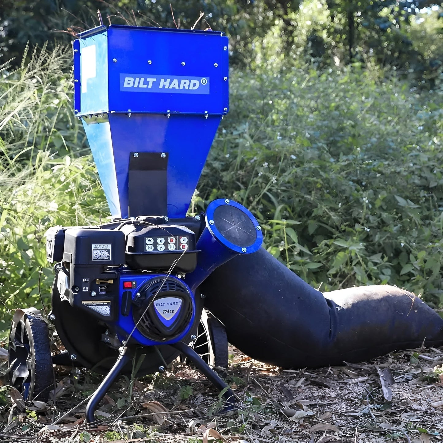 BILT HARD 7.5 HP Wood Chipper, 3" Max Capacity - TRA-0401