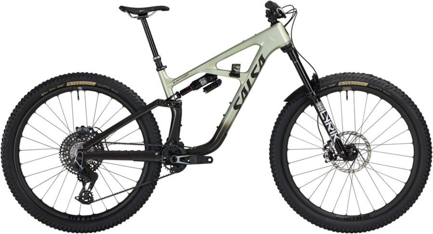 NEW* Salsa Blackthorn 145 C X0 AXS Transmission Full Suspension All-Mountain Bike - 29", Carbon, Coffee Black / Sage, MD, GRADE A - LIKE NEW - 210000074569