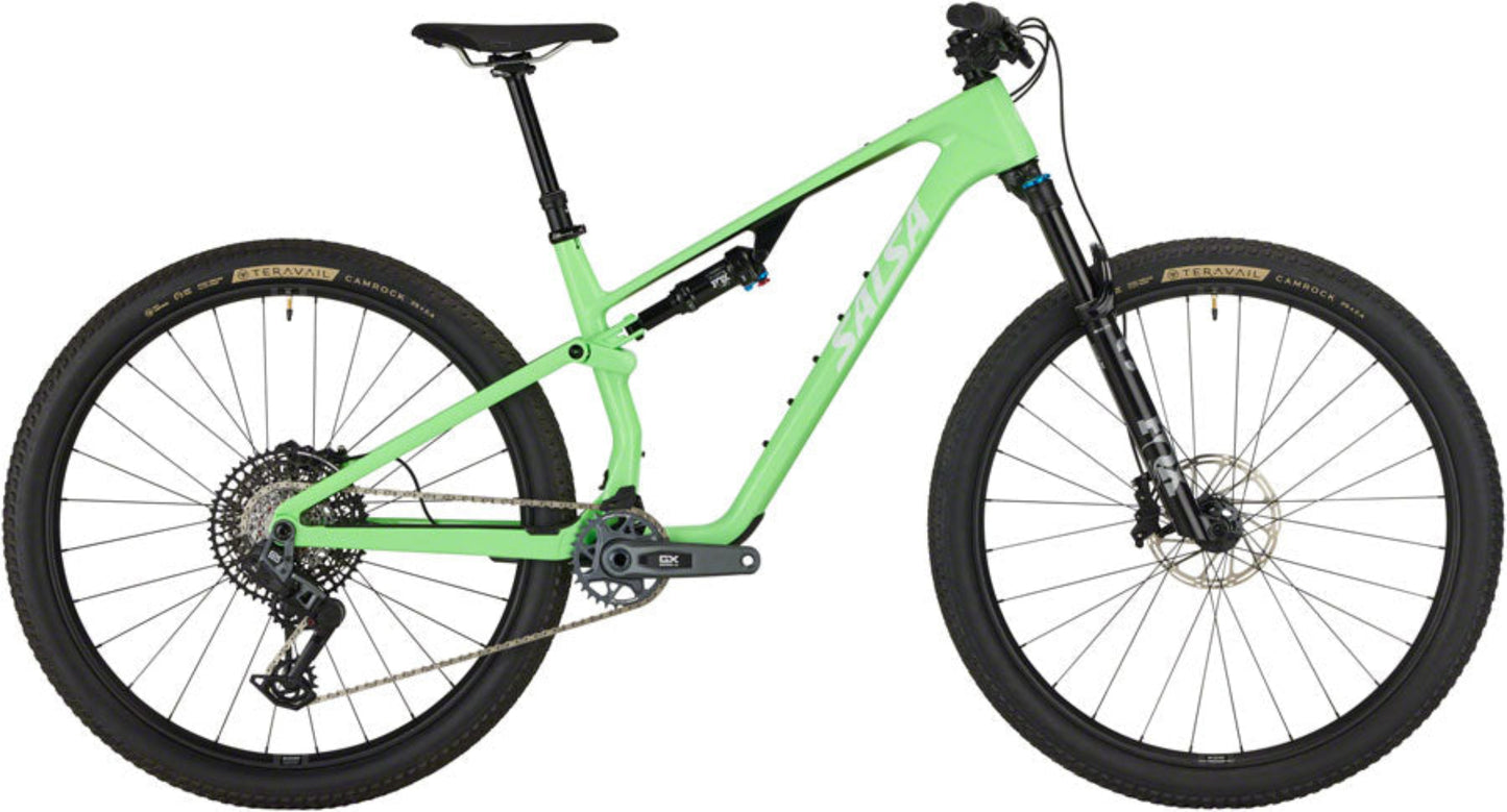 NEW* Salsa Spearfish C Deluxe GX AXS Transmission Full Suspension XC Mountain Bike - 29", Carbon, Citrus Green, SM, GRADE A - LIKE NEW - 210000074579
