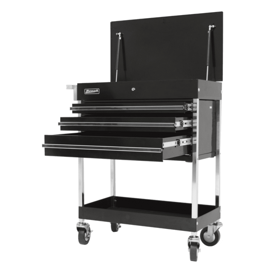 Homak  34" Professional 3 Drawer Service Cart - BK05500200