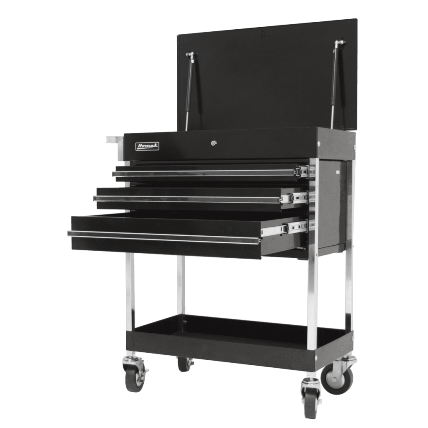 Homak  34" Professional 3 Drawer Service Cart - BK05500200
