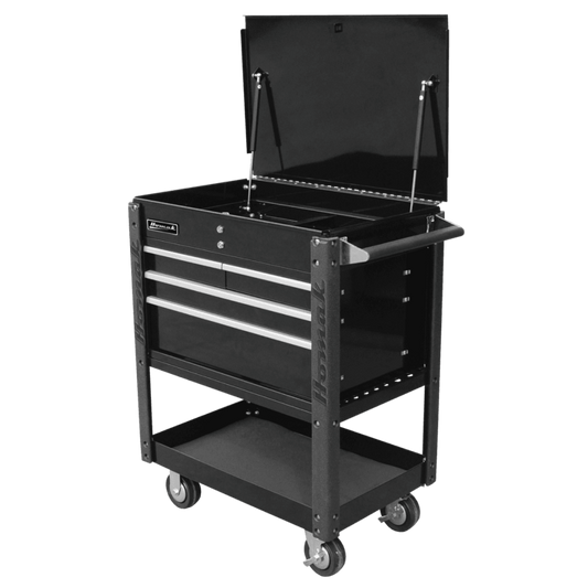 Homak 35" Professional 4 Drawer Service Cart - BK06032000