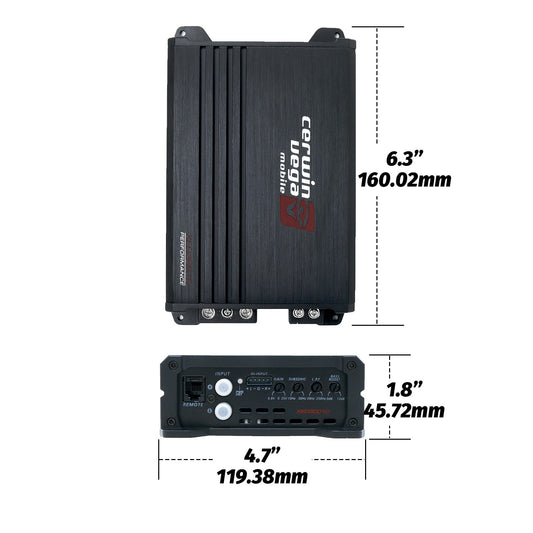 Cerwin-Vega Dual XED Series Vented Enclosure & Amplifier Bass Package - BKX212V